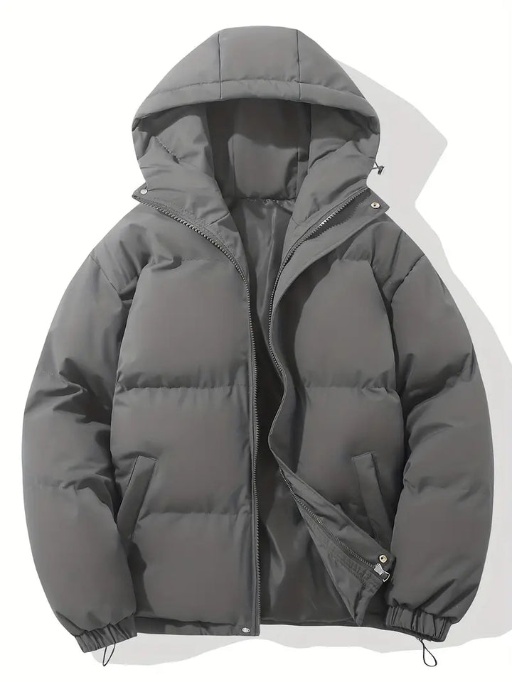 | Quilted Hooded Parka for Cool Weather