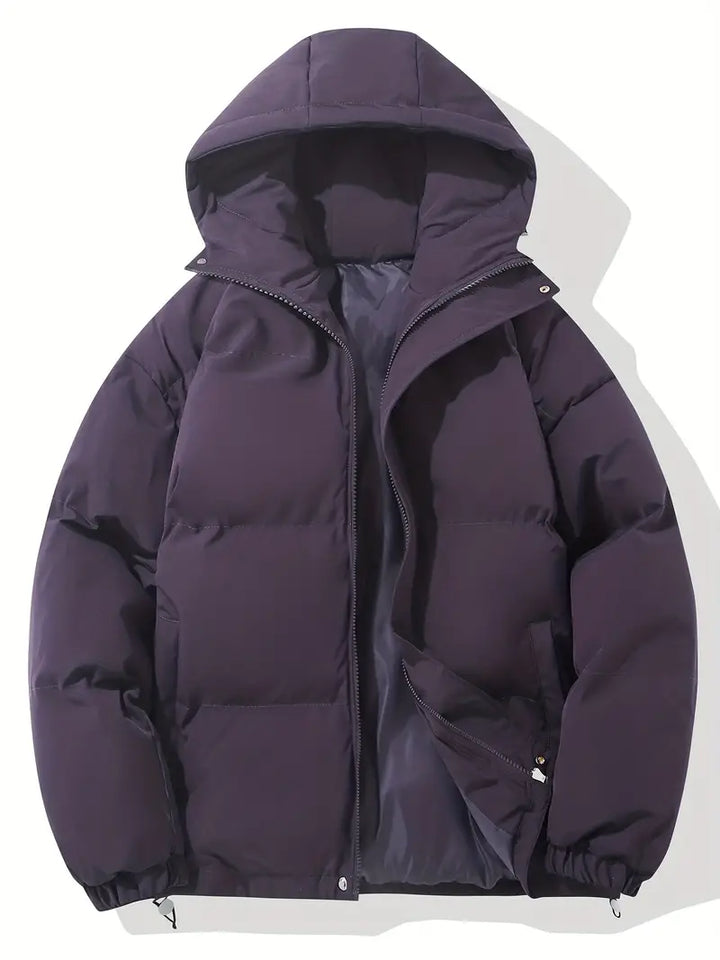 | Quilted Hooded Parka for Cool Weather
