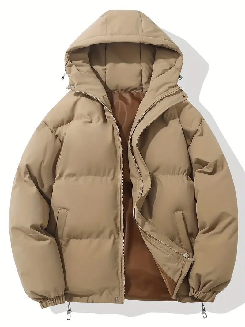 | Quilted Hooded Parka for Cool Weather