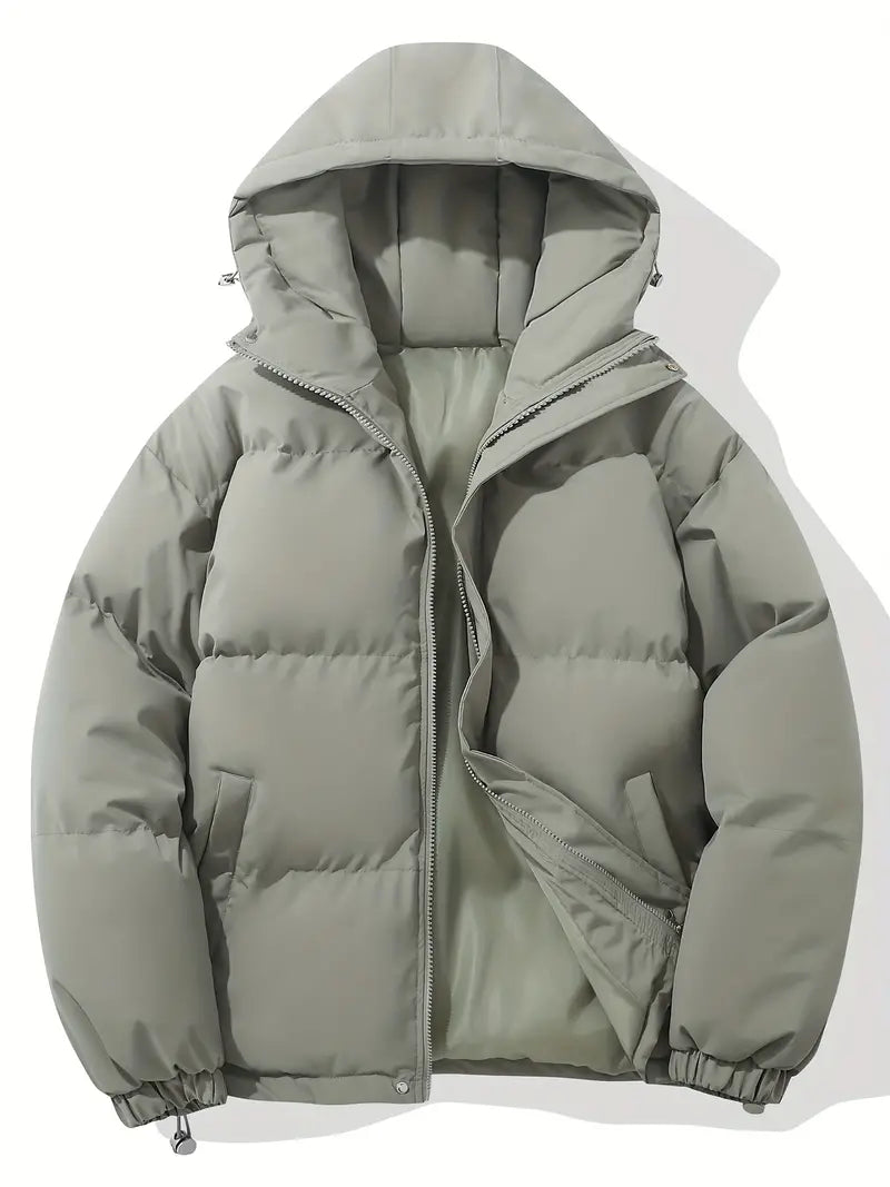 | Quilted Hooded Parka for Cool Weather
