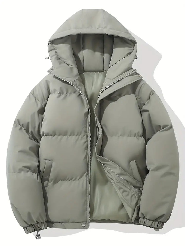 | Quilted Hooded Parka for Cool Weather