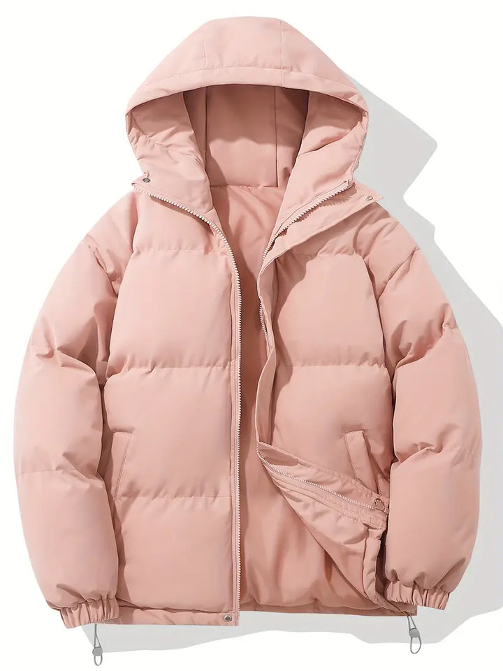 | Quilted Hooded Parka for Cool Weather