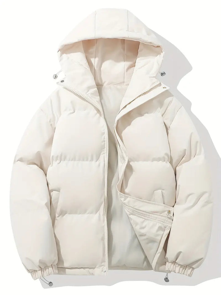 | Quilted Hooded Parka for Cool Weather