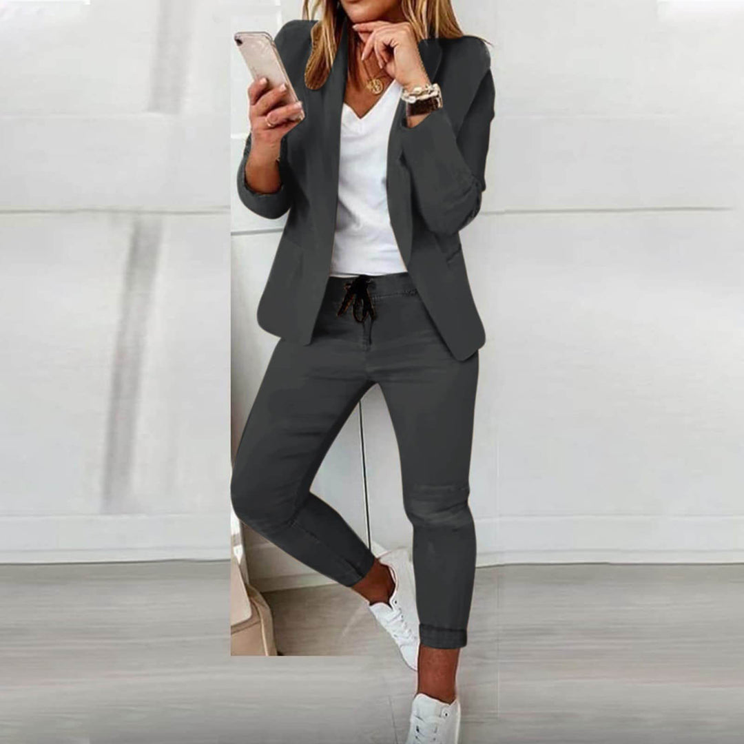 | Chic Comfort Blazer and Pants Set