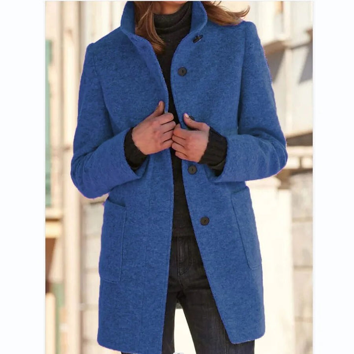 | Classic Wool Blend Winter Coat for Women