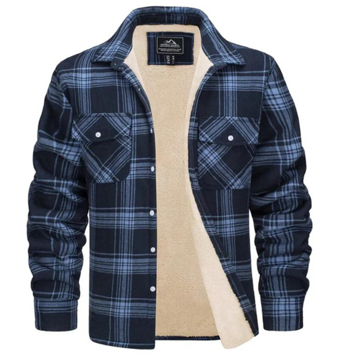 | Cozy Fleece-Lined Plaid Shirt Jast