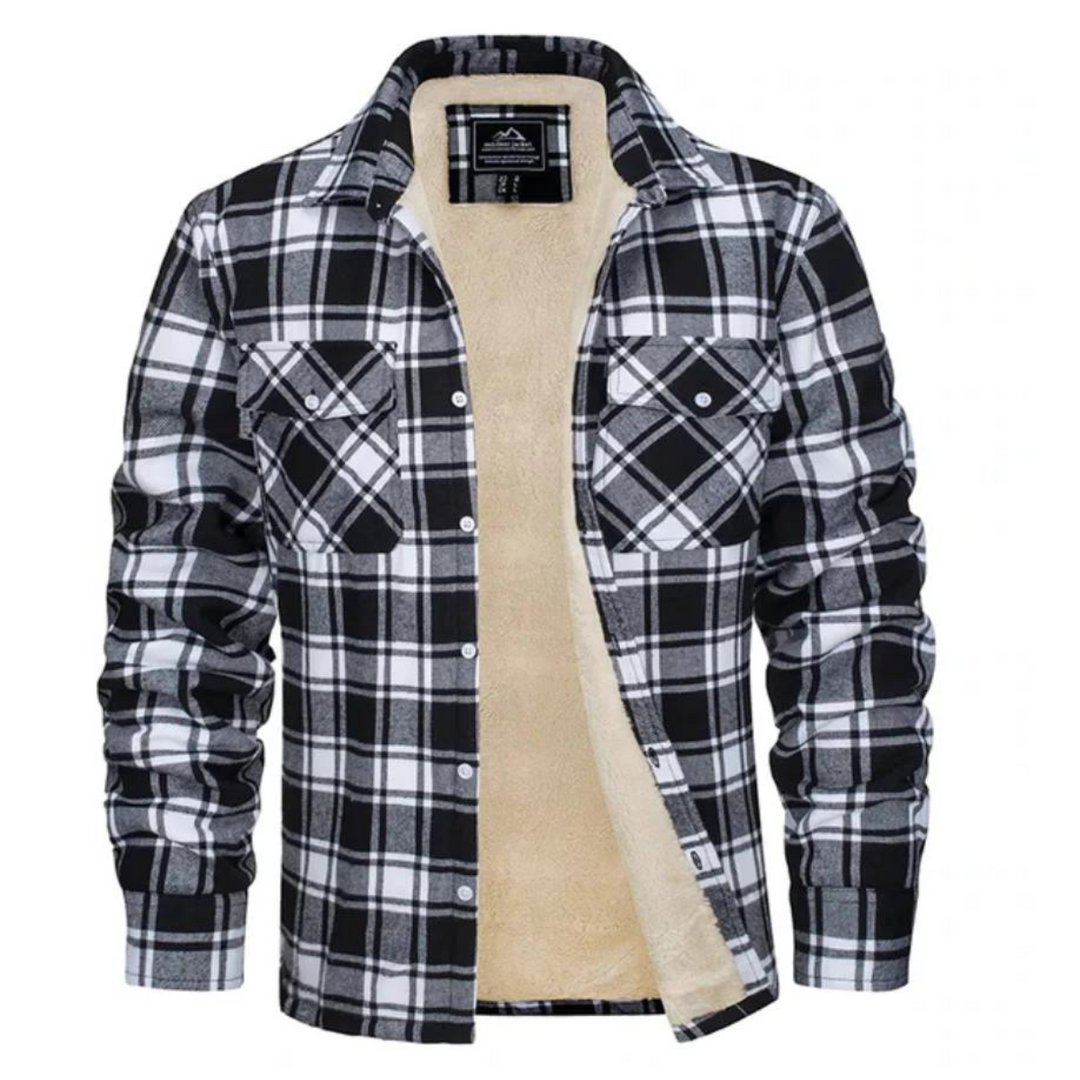| Cozy Fleece-Lined Plaid Shirt Jast