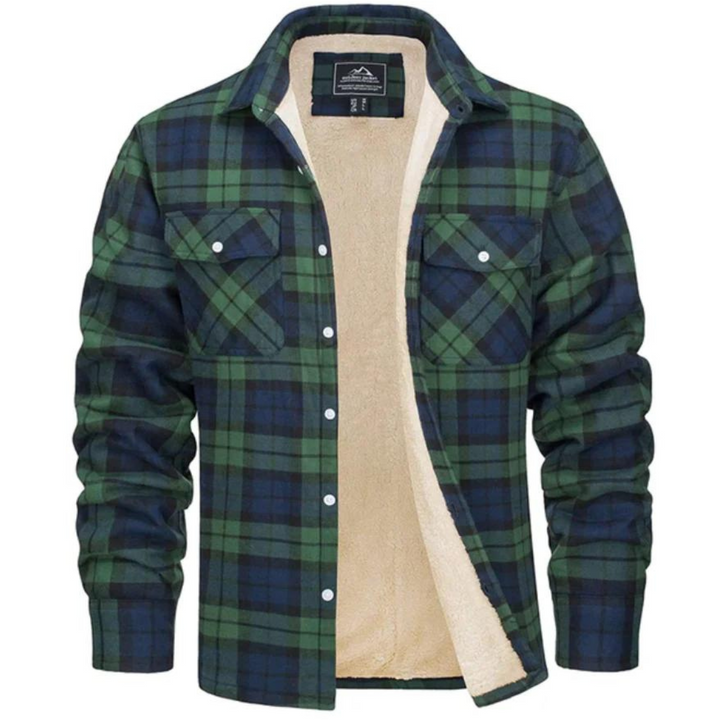 | Cozy Fleece-Lined Plaid Shirt Jast