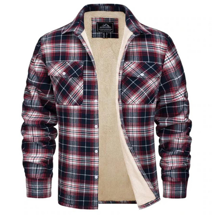 | Cozy Fleece-Lined Plaid Shirt Jast