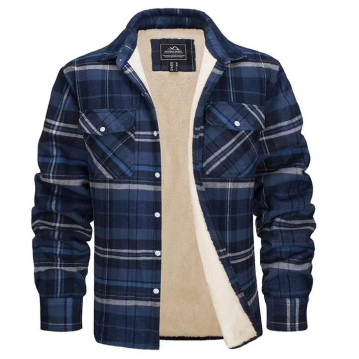 | Cozy Fleece-Lined Plaid Shirt Jast