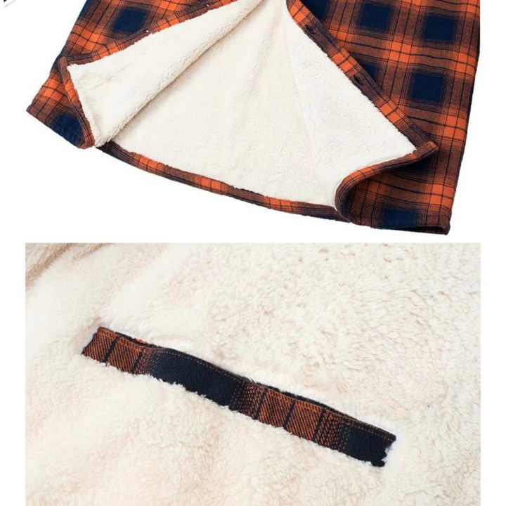 | Cozy Fleece-Lined Plaid Shirt Jast