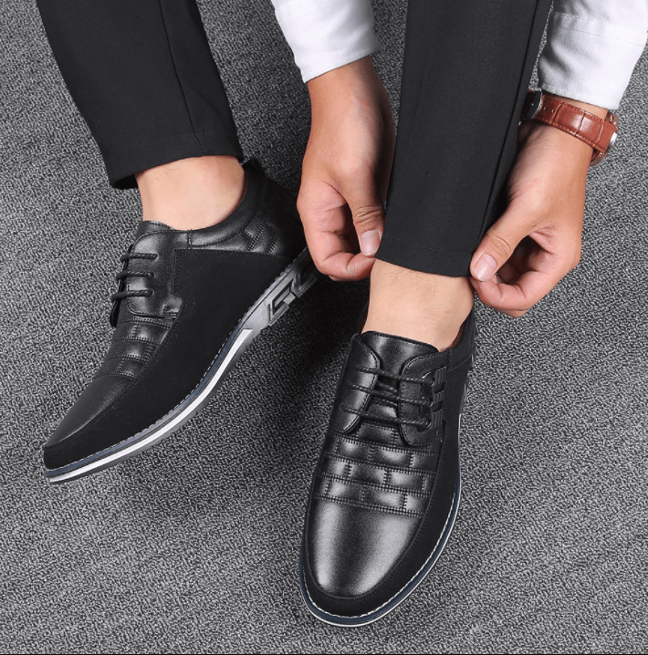 Hybrid Faux Leather Dress Shoes