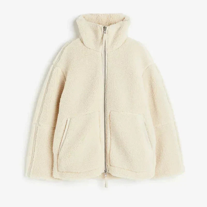 | Relaxed Lambswool Winter Jacket