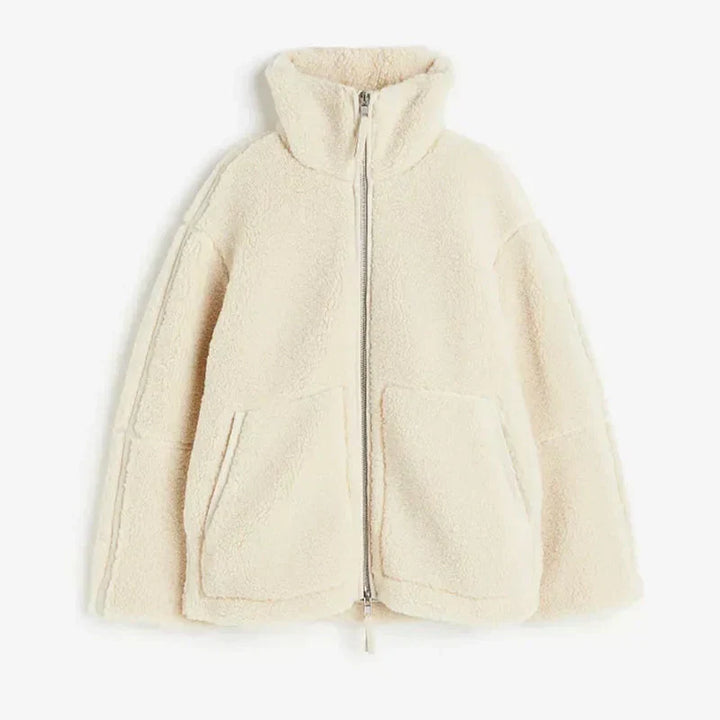 | Relaxed Lambswool Winter Jacket