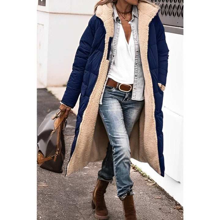 | Women's Plush Sherpa Puffer Jacket