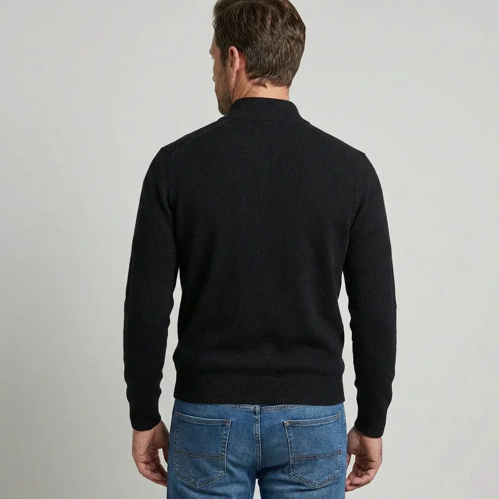 | Breathable Quarter-Zip Knit Pullover