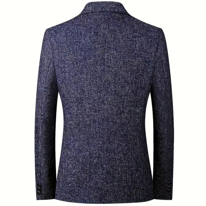 Men's Solid Textured Blazer