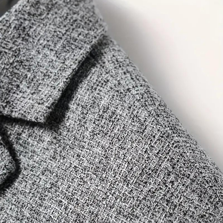 Men's Solid Textured Blazer