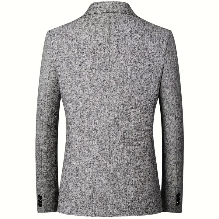 Men's Solid Textured Blazer