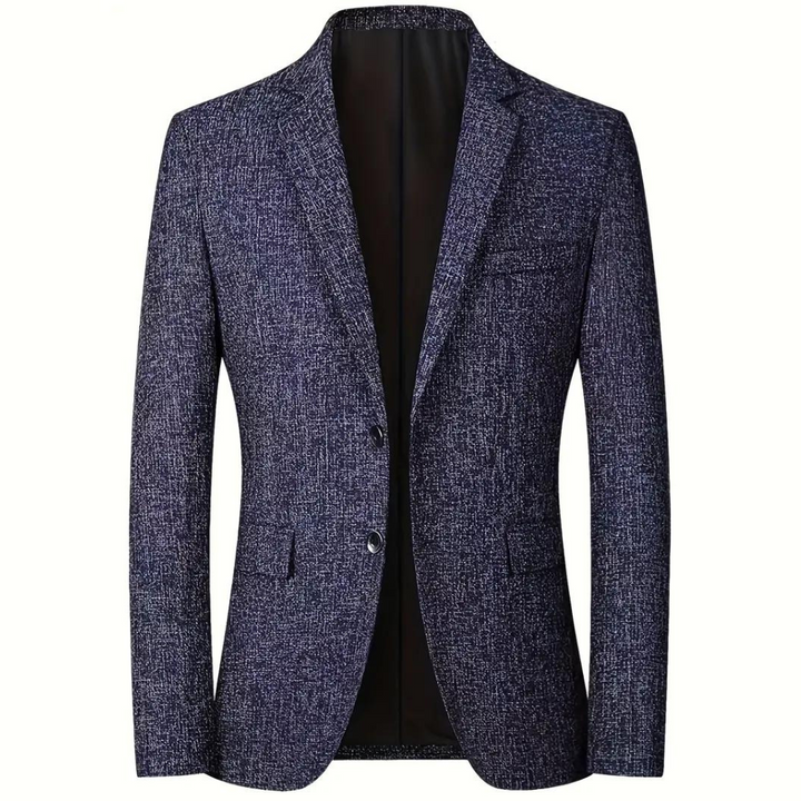 Men's Solid Textured Blazer