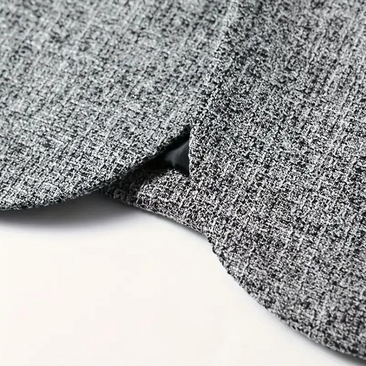 Men's Solid Textured Blazer