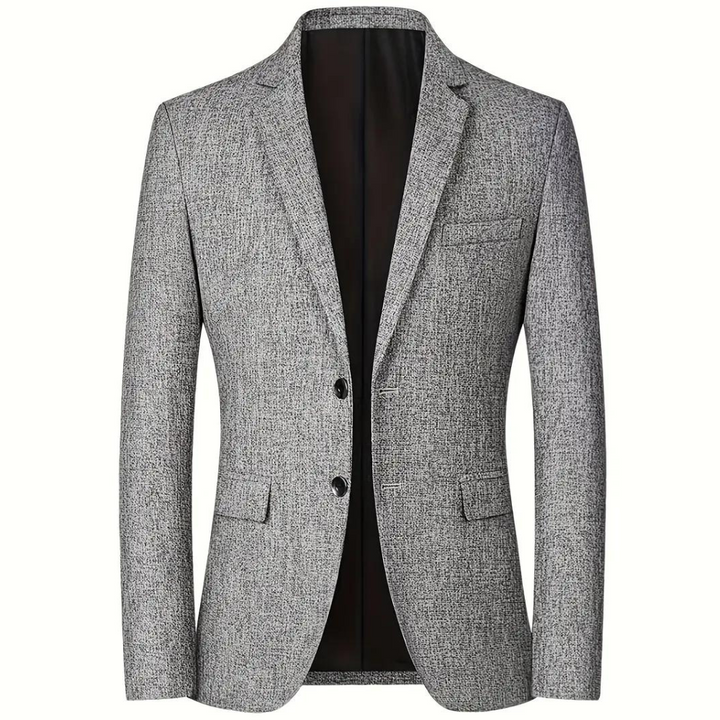 Men's Solid Textured Blazer