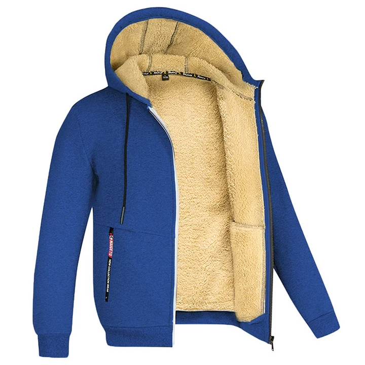 Men's Cozy Sherpa Lining Fleece Hoodie