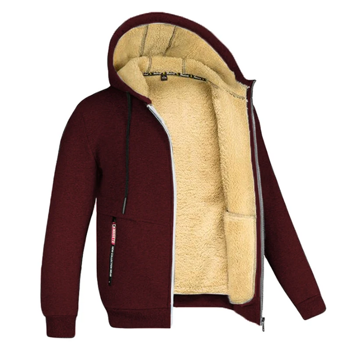 Men's Cozy Sherpa Lining Fleece Hoodie