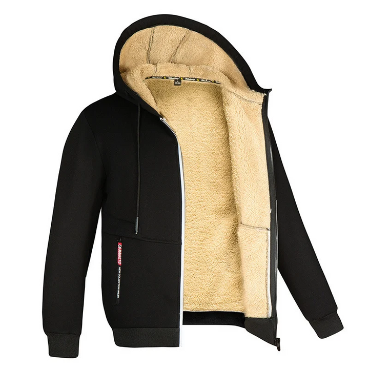 Men's Cozy Sherpa Lining Fleece Hoodie