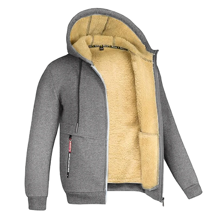 Men's Cozy Sherpa Lining Fleece Hoodie