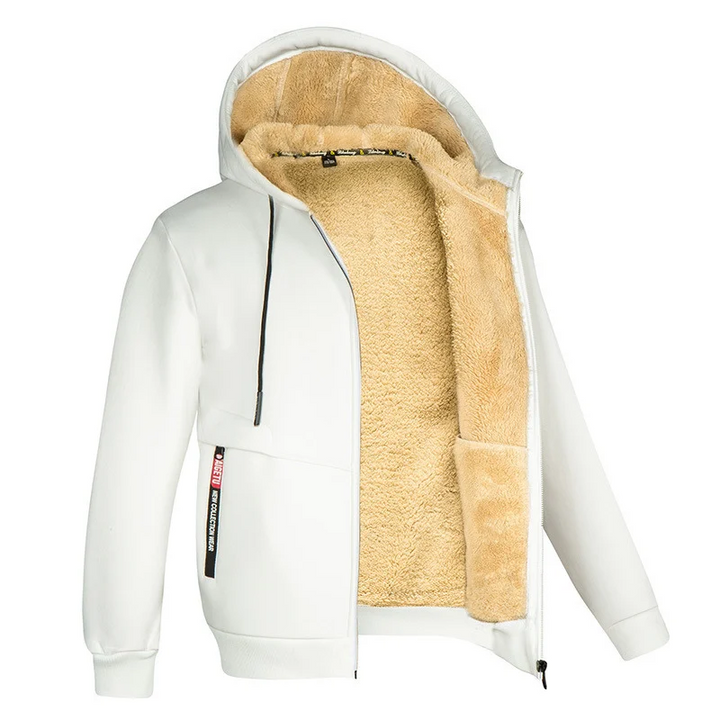 Men's Cozy Sherpa Lining Fleece Hoodie