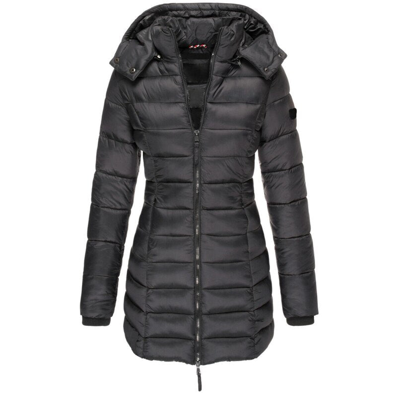 | Insulated Padded Winter Jacket with Hood