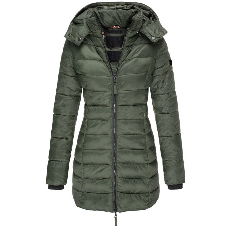 | Insulated Padded Winter Jacket with Hood