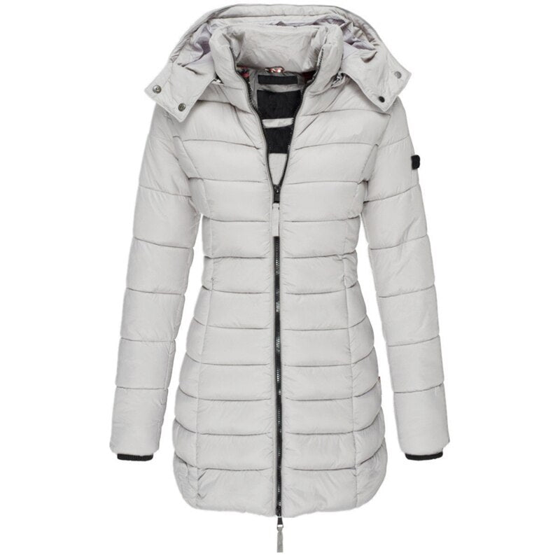 | Insulated Padded Winter Jacket with Hood