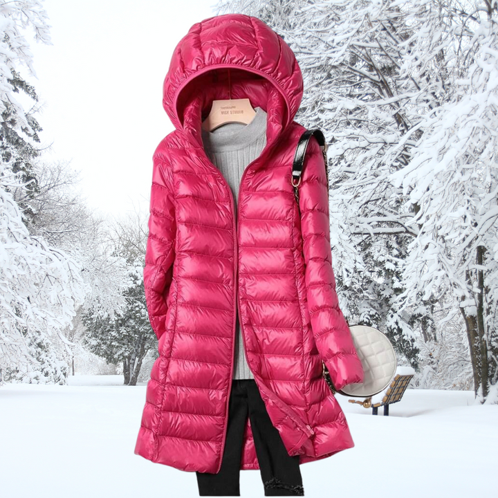 | Women's Lightweight Down Parka with Hood