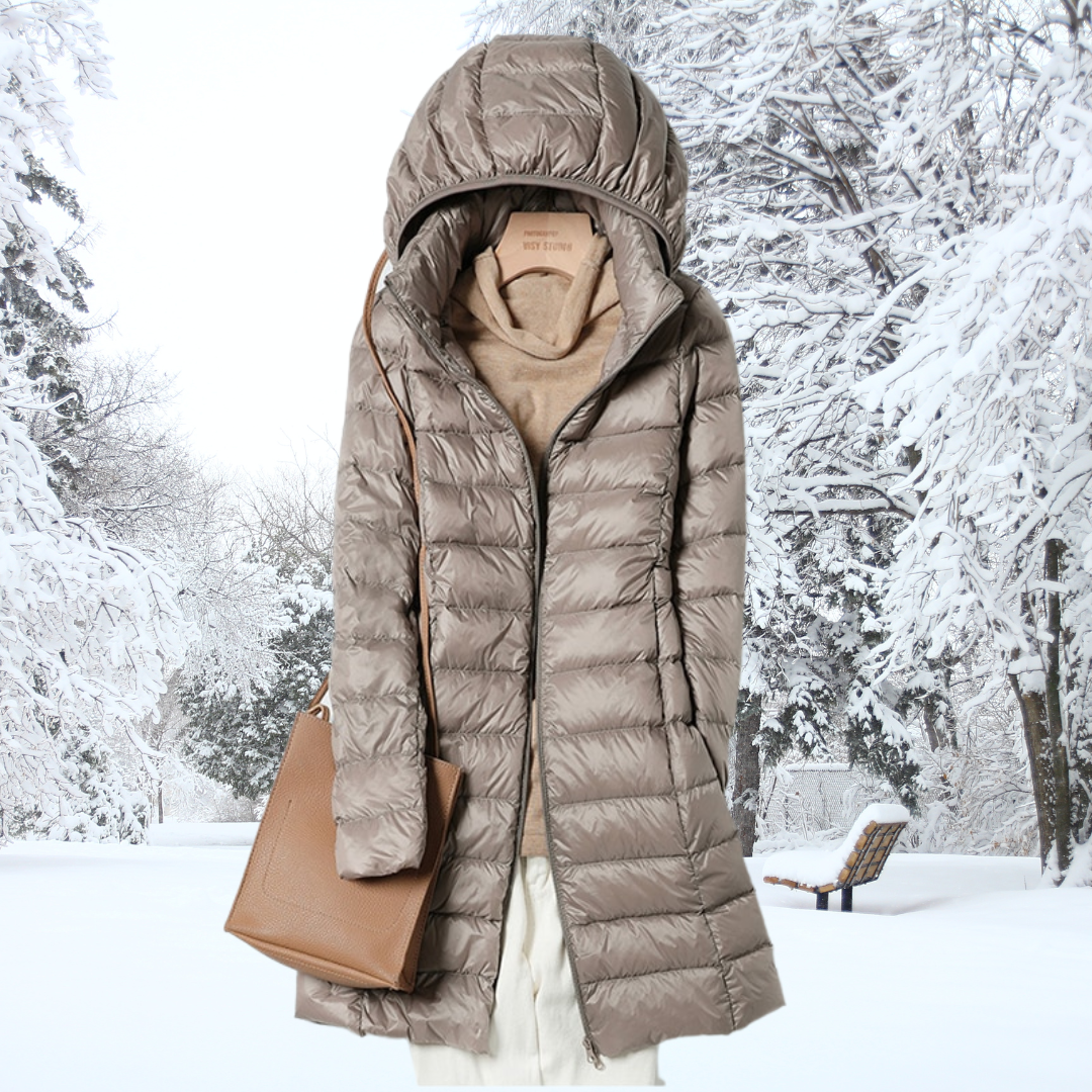 | Women's Lightweight Down Parka with Hood