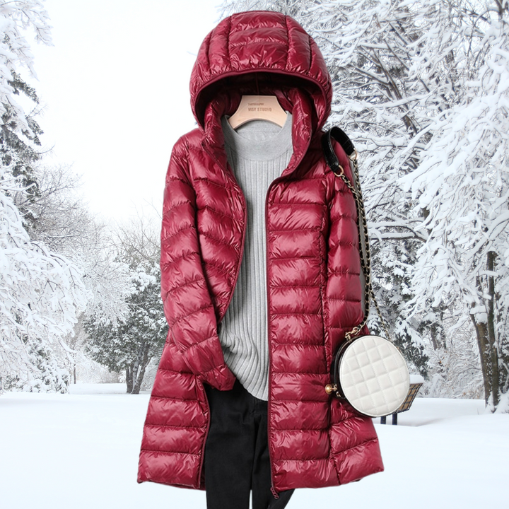 | Women's Lightweight Down Parka with Hood