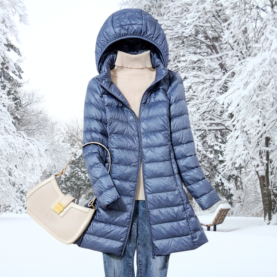 | Women's Lightweight Down Parka with Hood