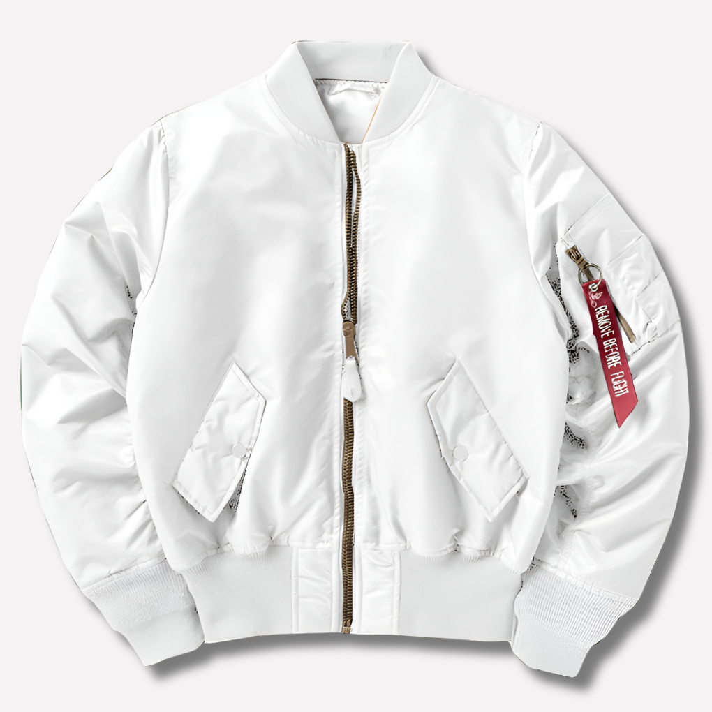 Everyday Zippered Bomber Jacket
