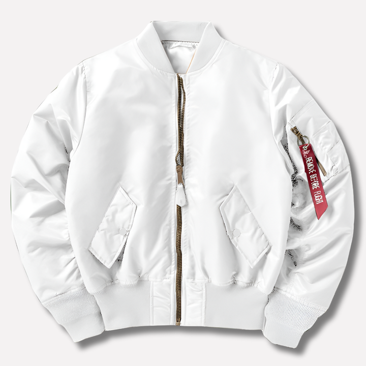 Everyday Zippered Bomber Jacket