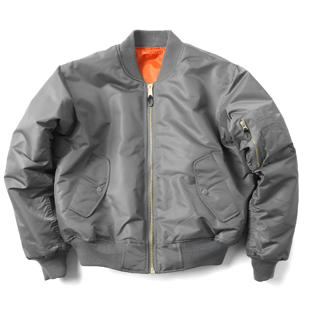 Everyday Zippered Bomber Jacket