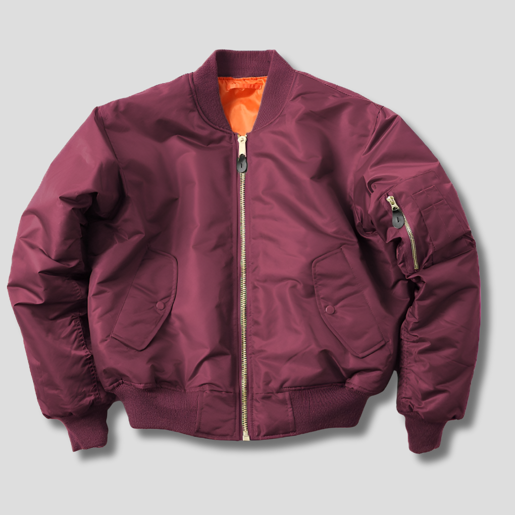Everyday Zippered Bomber Jacket