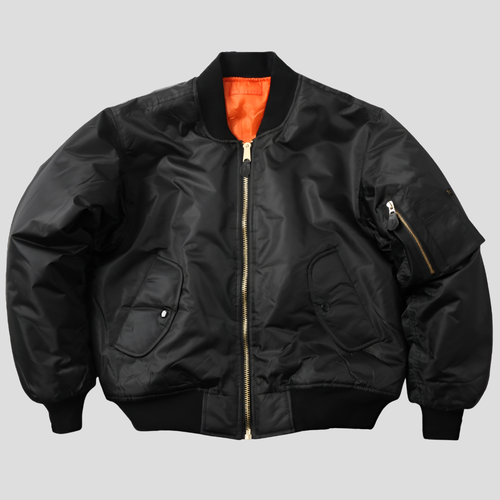 Everyday Zippered Bomber Jacket