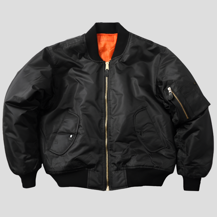 Everyday Zippered Bomber Jacket