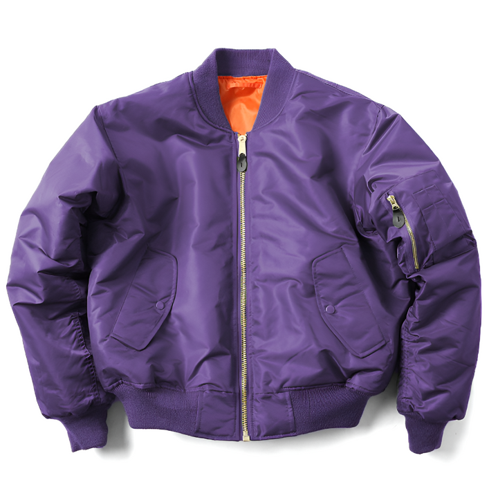 Everyday Zippered Bomber Jacket
