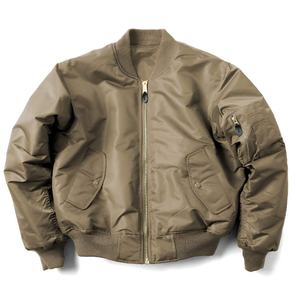 Everyday Zippered Bomber Jacket