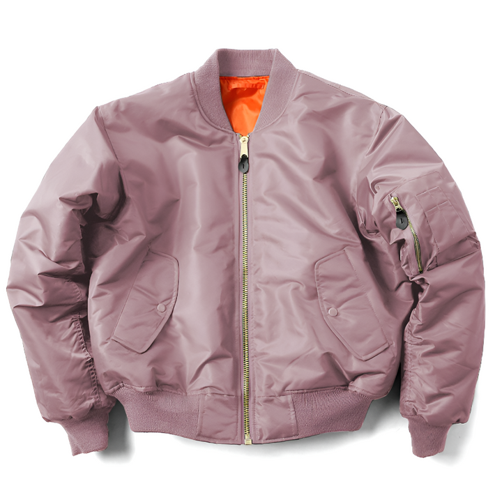 Everyday Zippered Bomber Jacket
