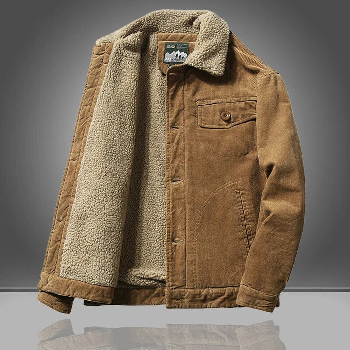 | Men's Insulated Sherpa Lined Corduroy Jacket