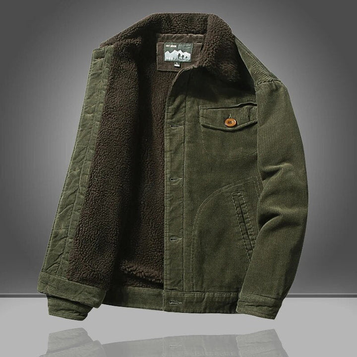 | Men's Insulated Sherpa Lined Corduroy Jacket