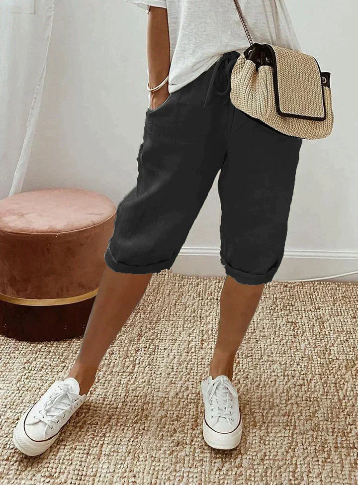 | Linen Capris for Everyday Comfort